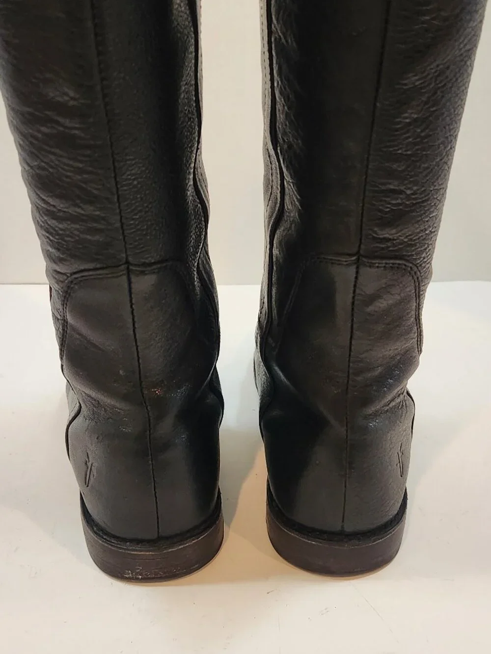Frye Paige Black Leather Tall Riding Boots Women's Size 6.5 Equestrian